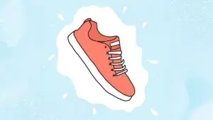 Shoe graphic to represent a shoe drive for a youth group fundraiser